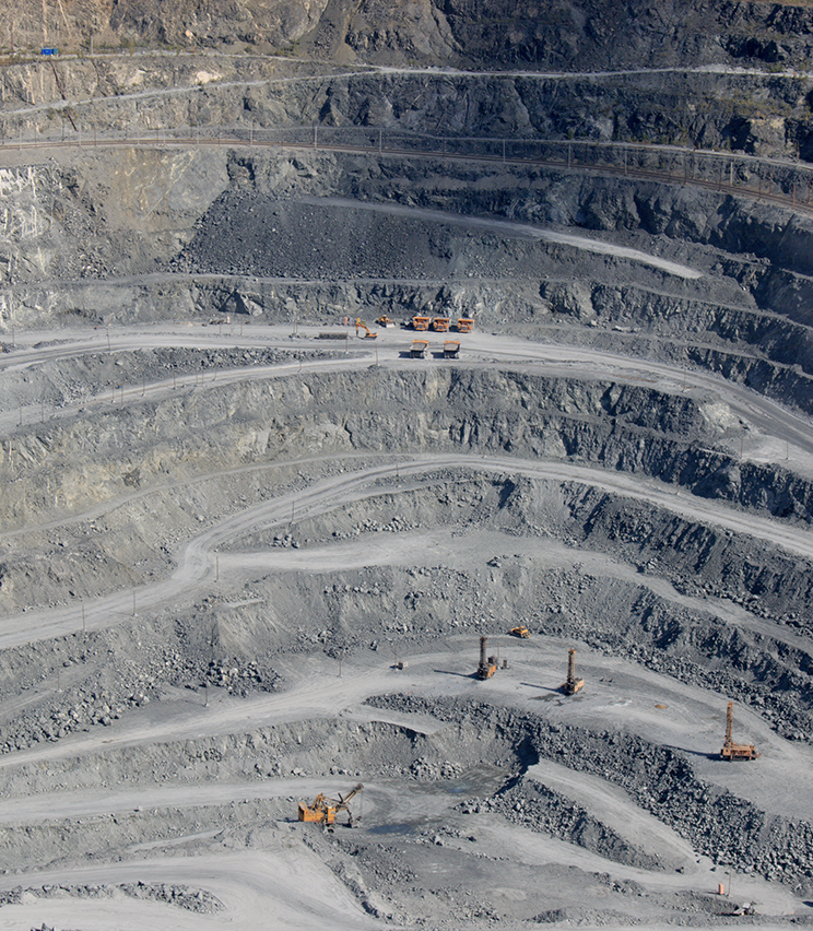 open pit mining networks